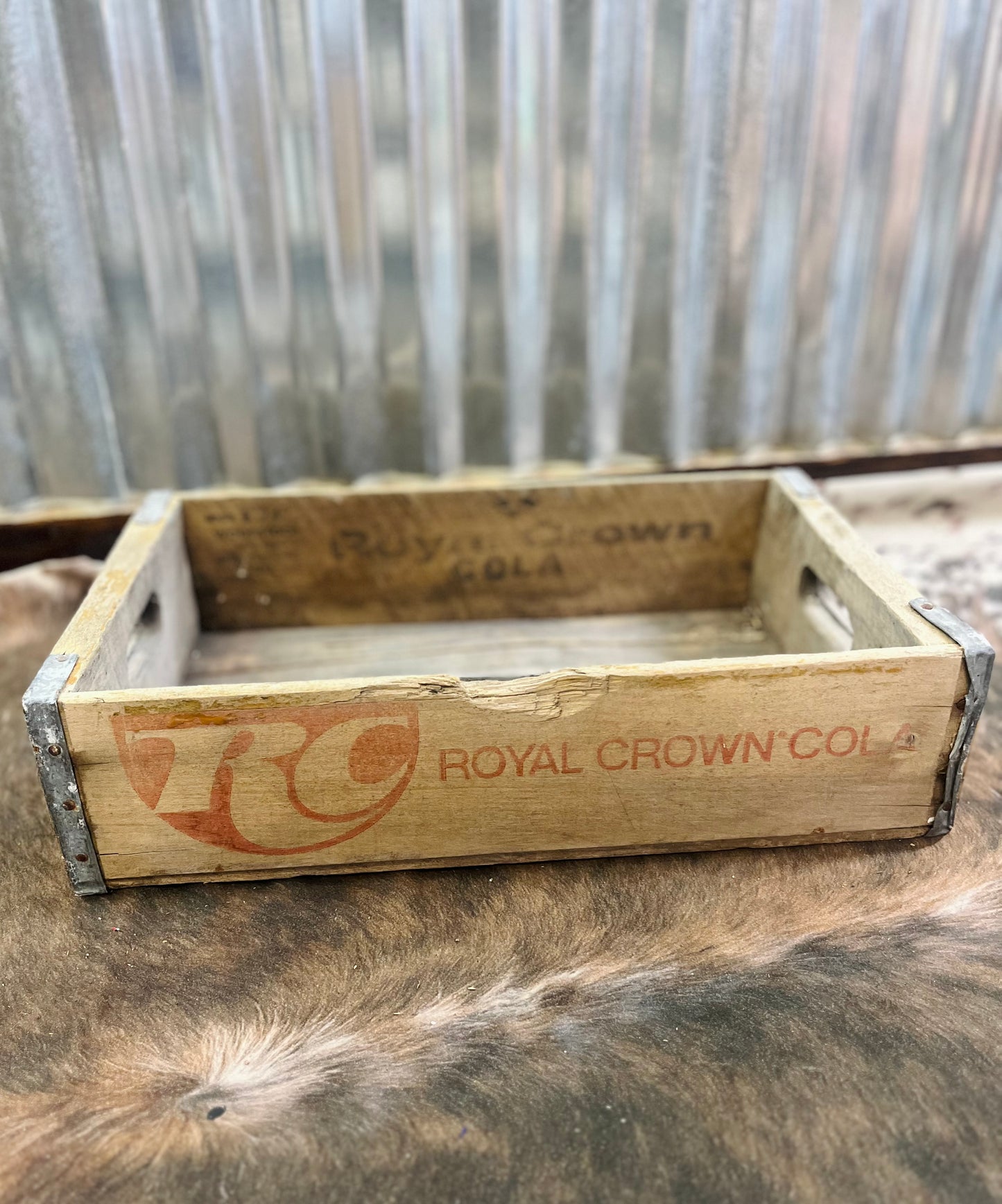 Vintage 8-74 "RC" Royal Crown Cola Crate