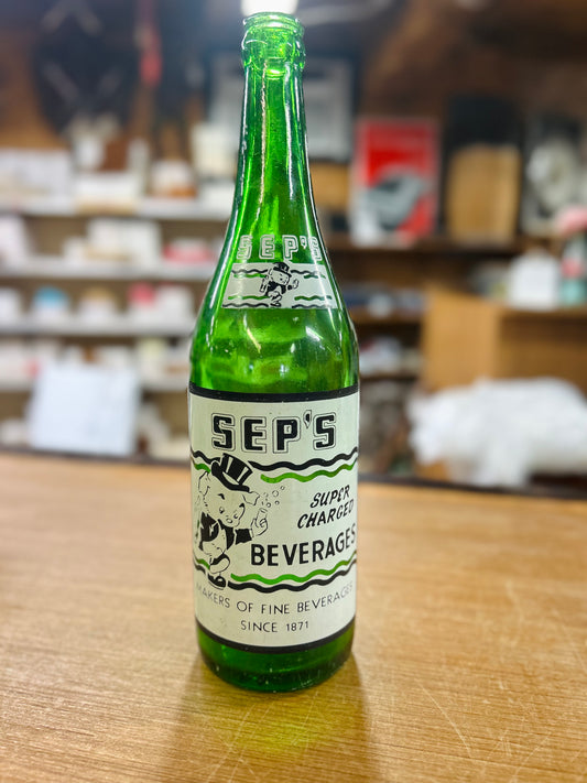 Vintage 1950's SEPS Glass Bottle Fremont, OH