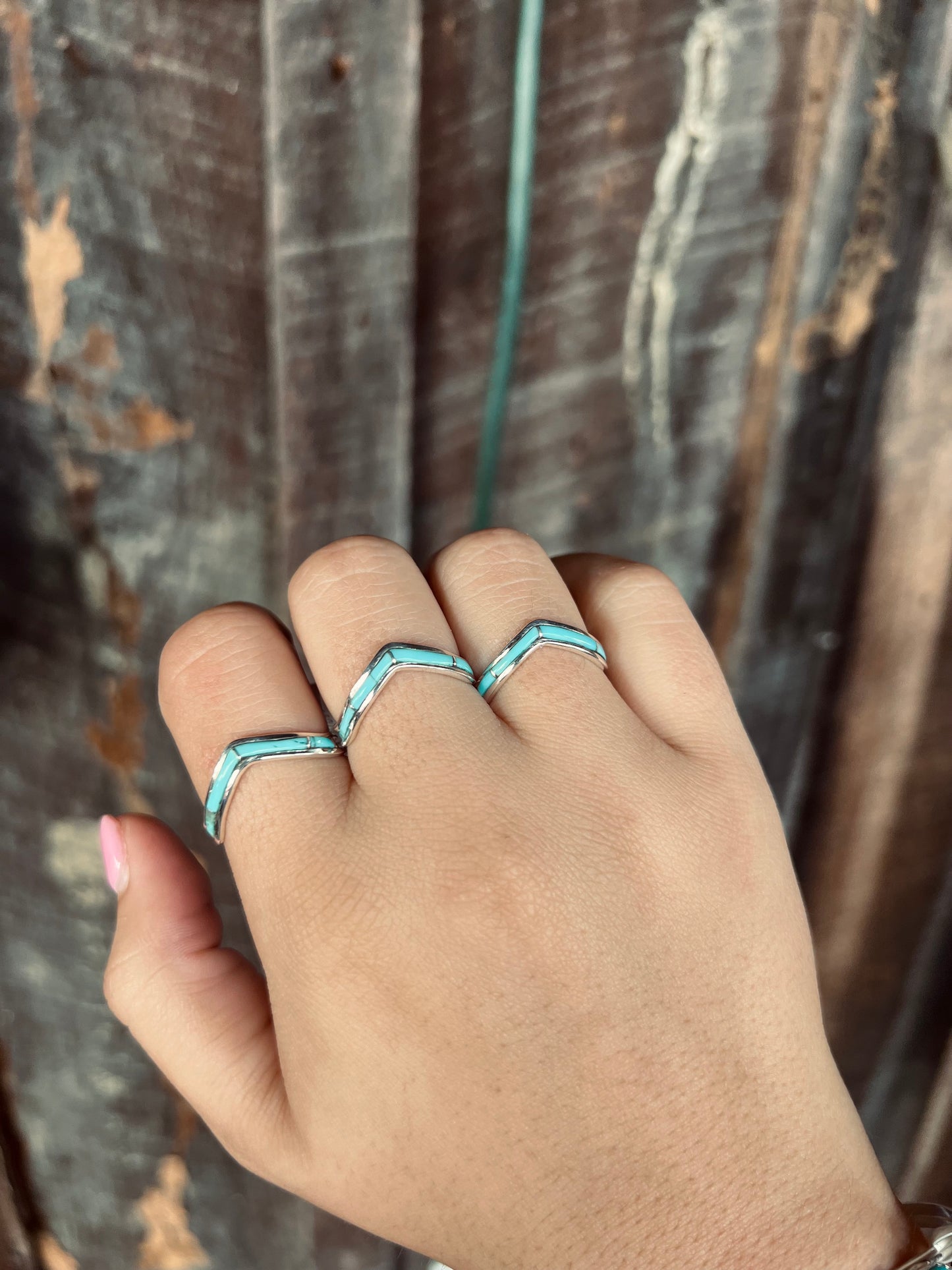 Kingman Turquoise Inlay Ring