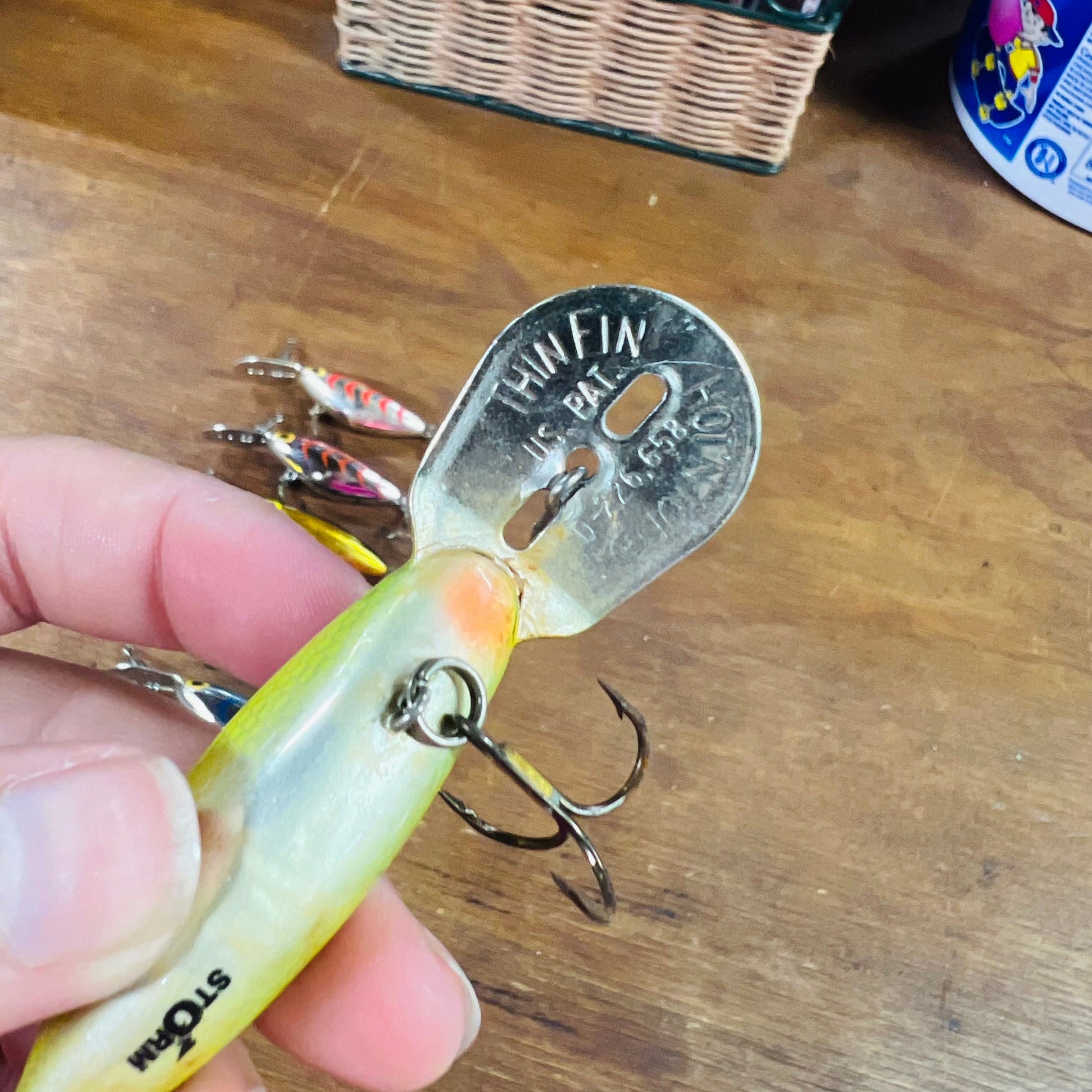 buy vintage fishing lures Vintage Storm Thin Fin Hot 'N Tot Fishing Lures – The Olde General Store