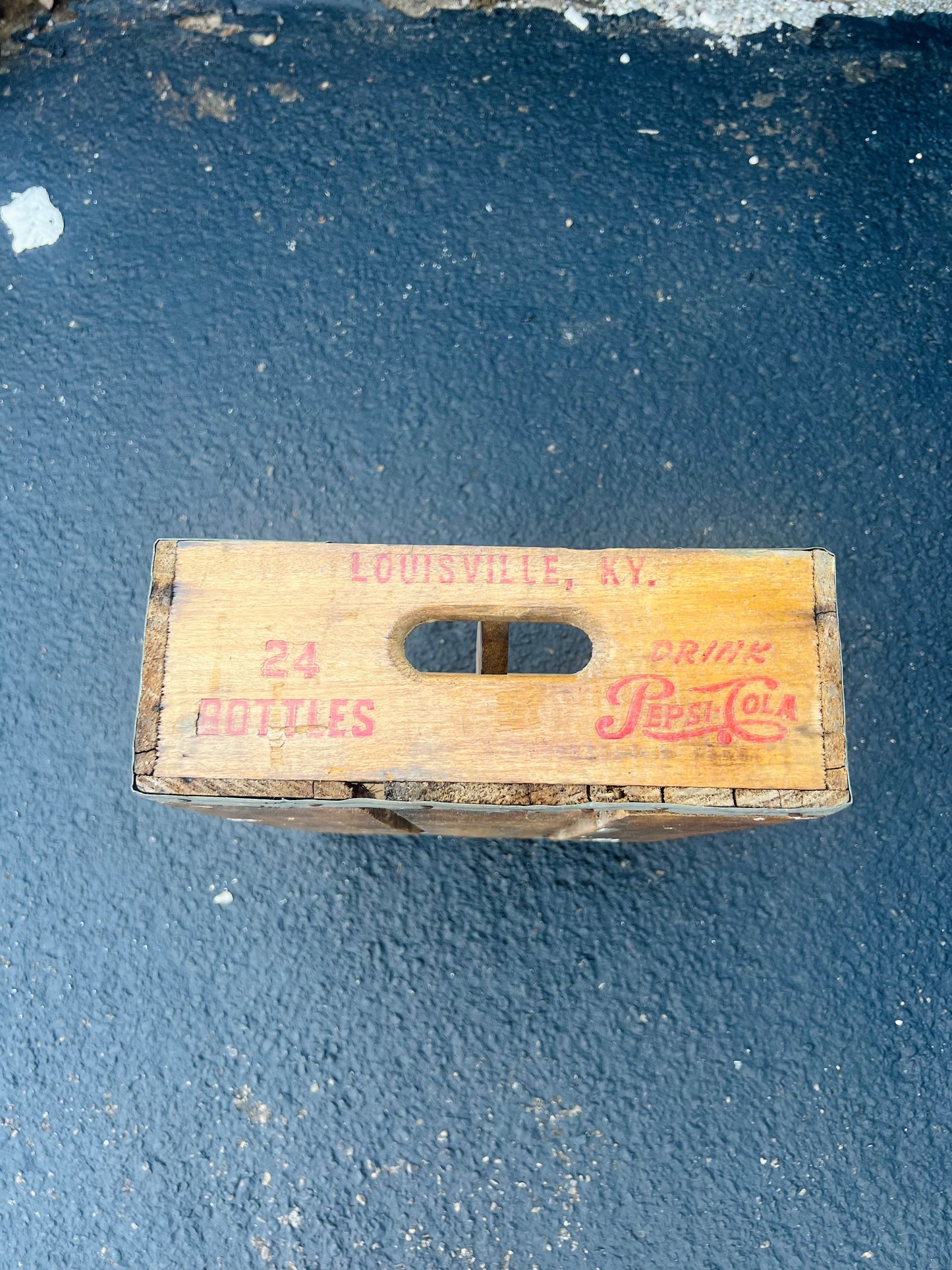 Vintage Drink Pepsi Cola Wood Crate - Louisville, KY