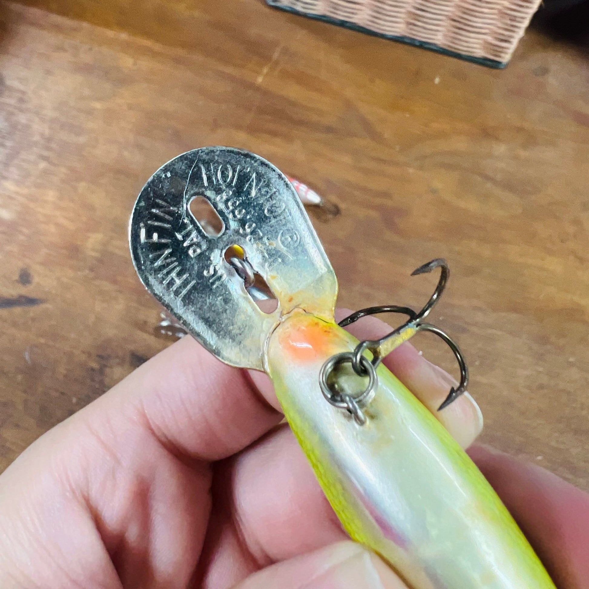 avon fishing lure bottle Vintage Storm Thin Fin Hot 'N Tot Fishing Lures