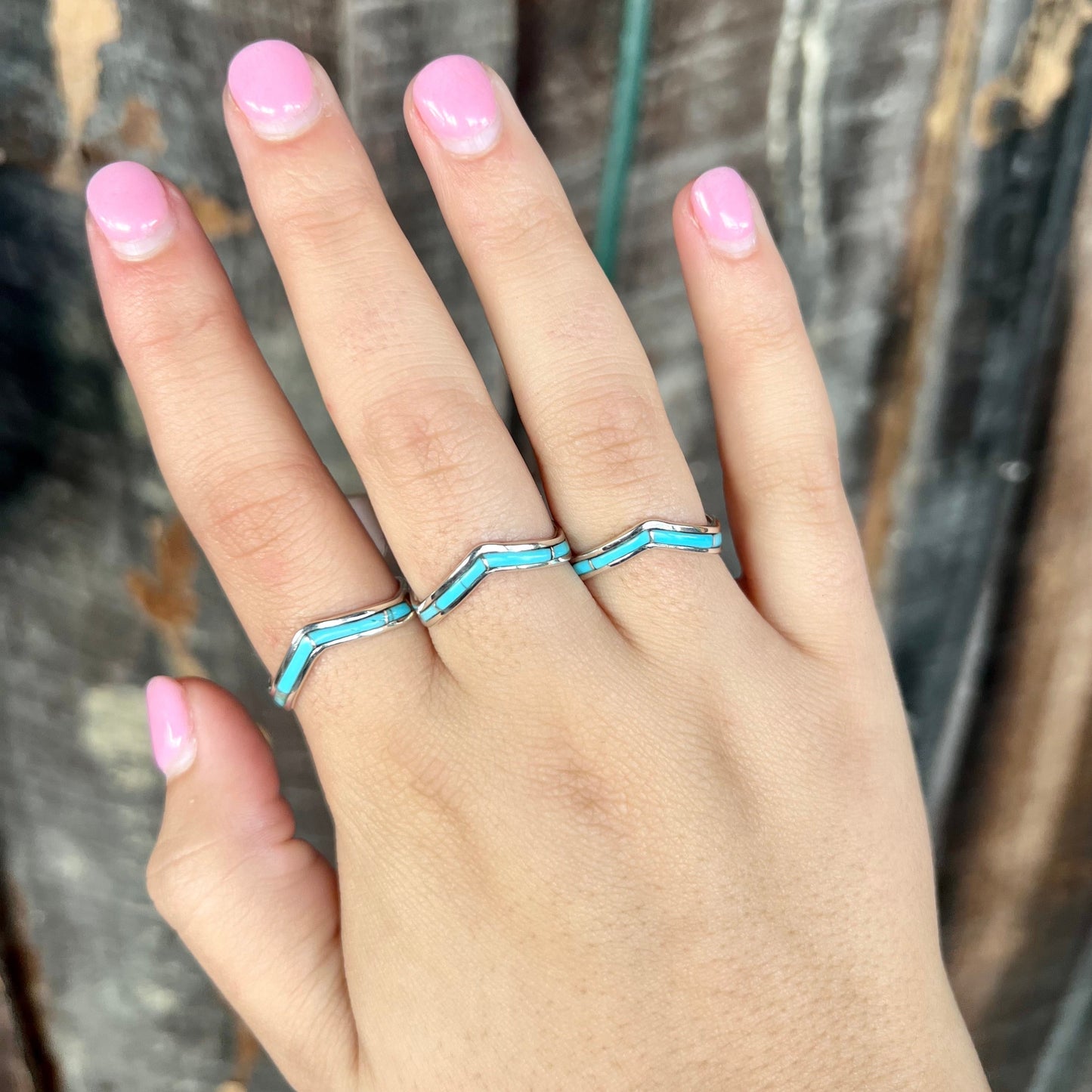 Kingman Turquoise Inlay Ring