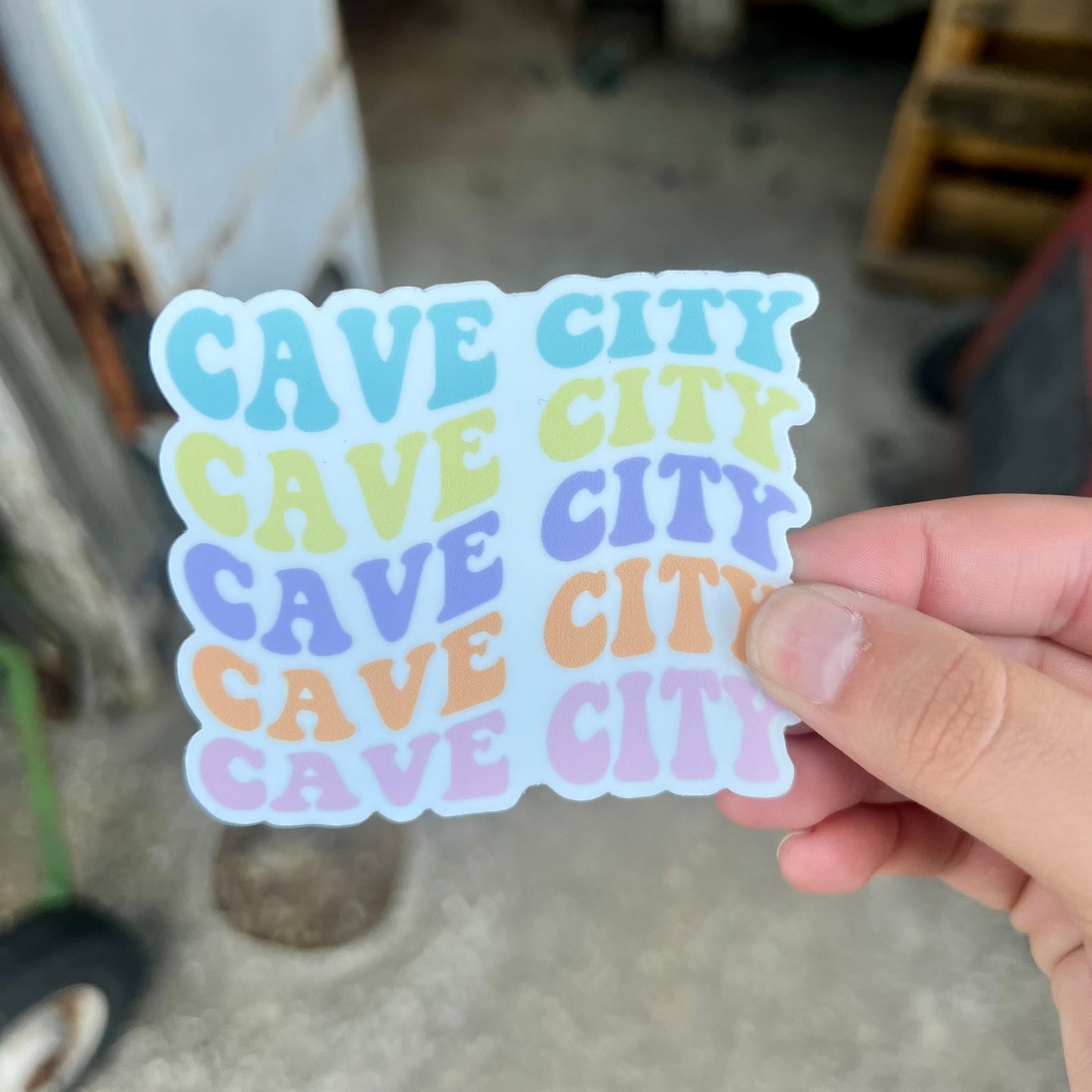 Cave City Sticker (Pastel)