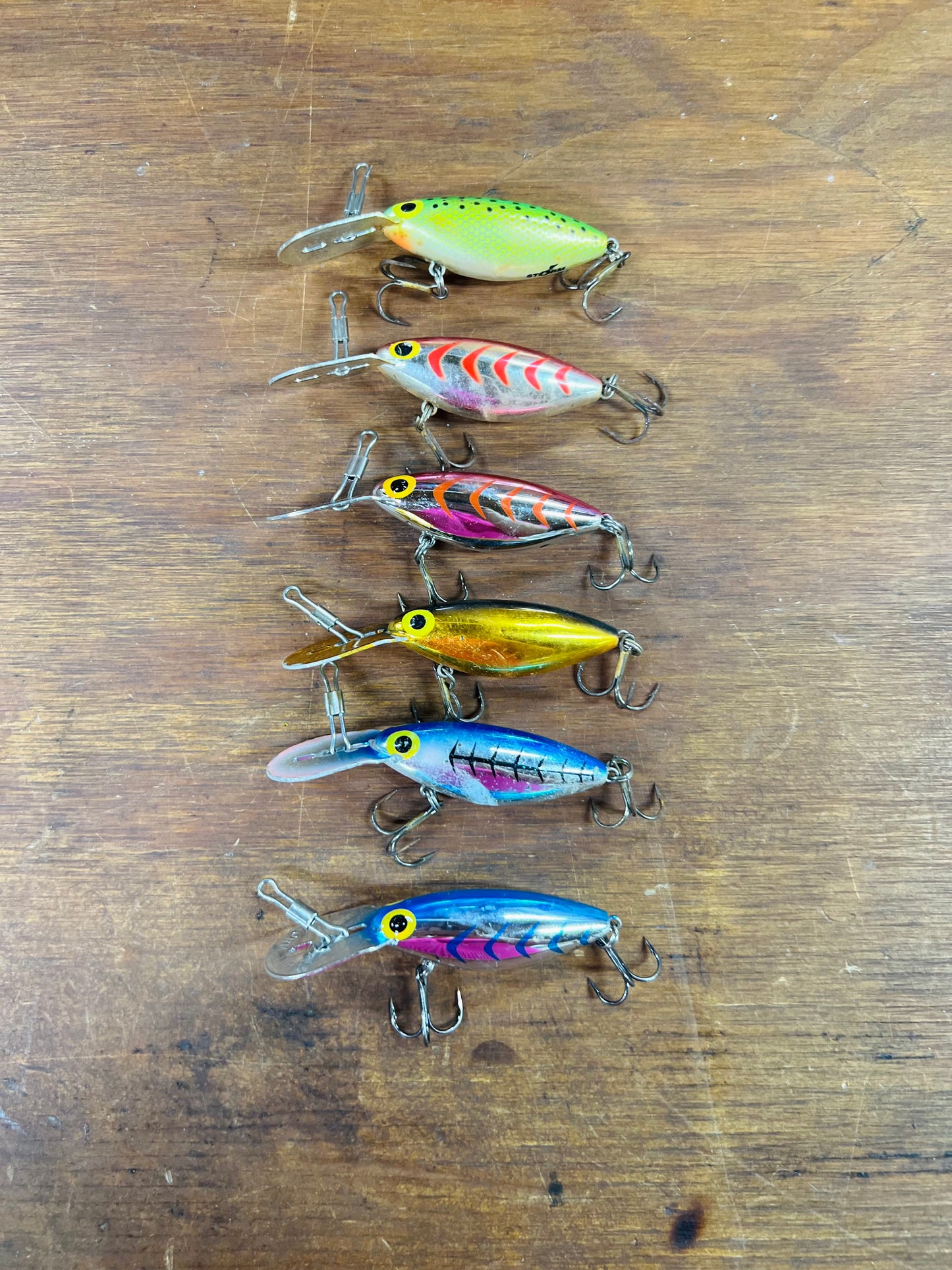 Vintage Storm Thin Fin Hot 'N Tot Fishing Lures