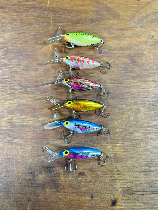 Vintage Storm Thin Fin Hot 'N Tot Fishing Lures