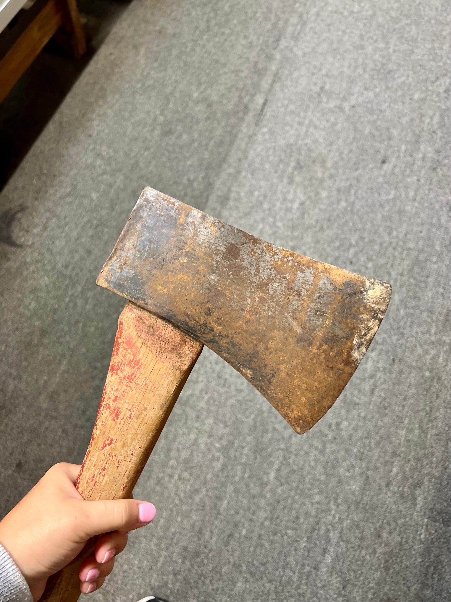 Single Bit Axe with Red Handle 34"