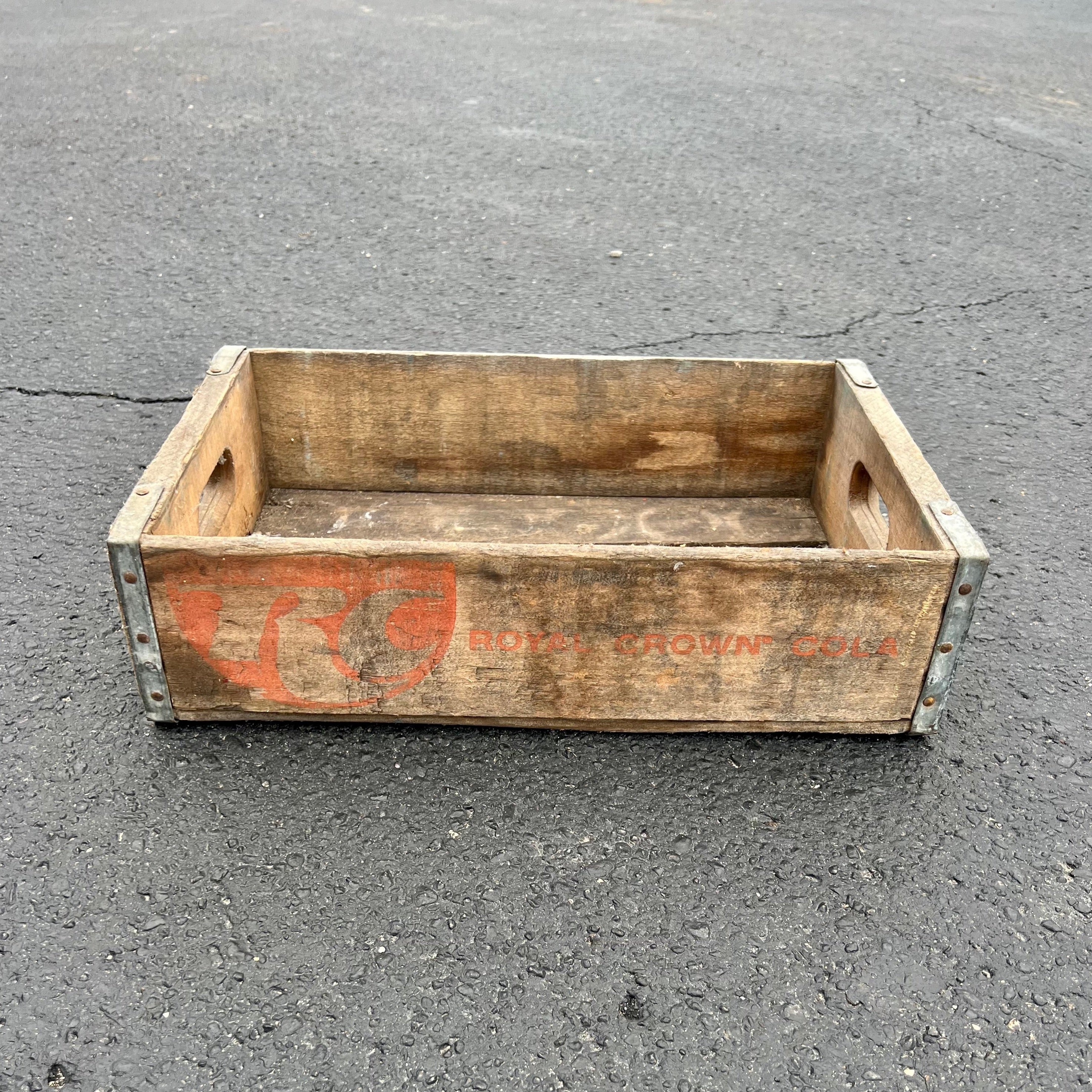 Vintage Wooden Crate, Royal Crown Cola authentic Crate, Soda Crate, Rustic Crate, Storage Crate, Industrial Crate, Organizer Shelf, Display, Wood Box