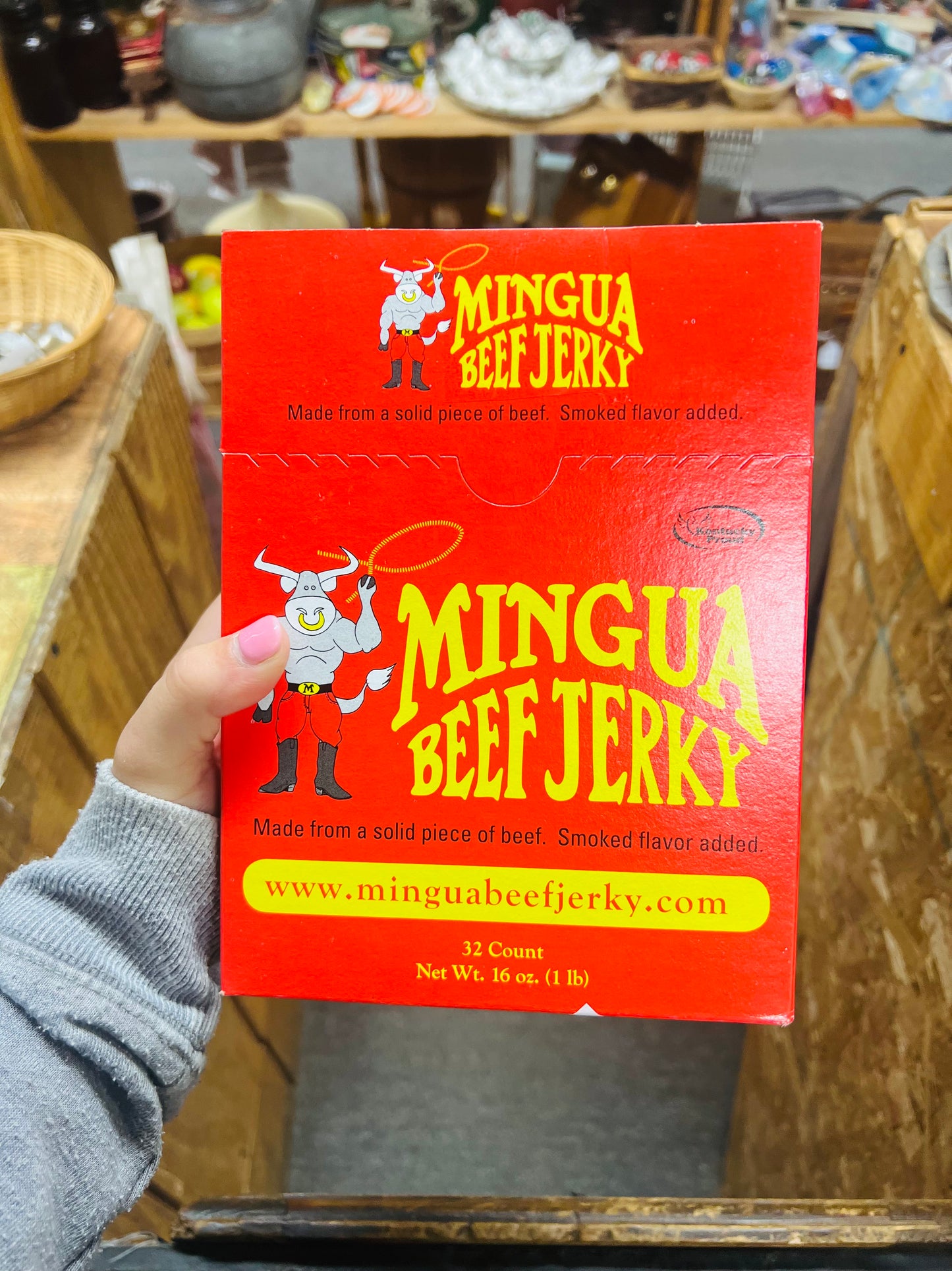 Mingua Beef Jerky Box of Strips - 32 Count