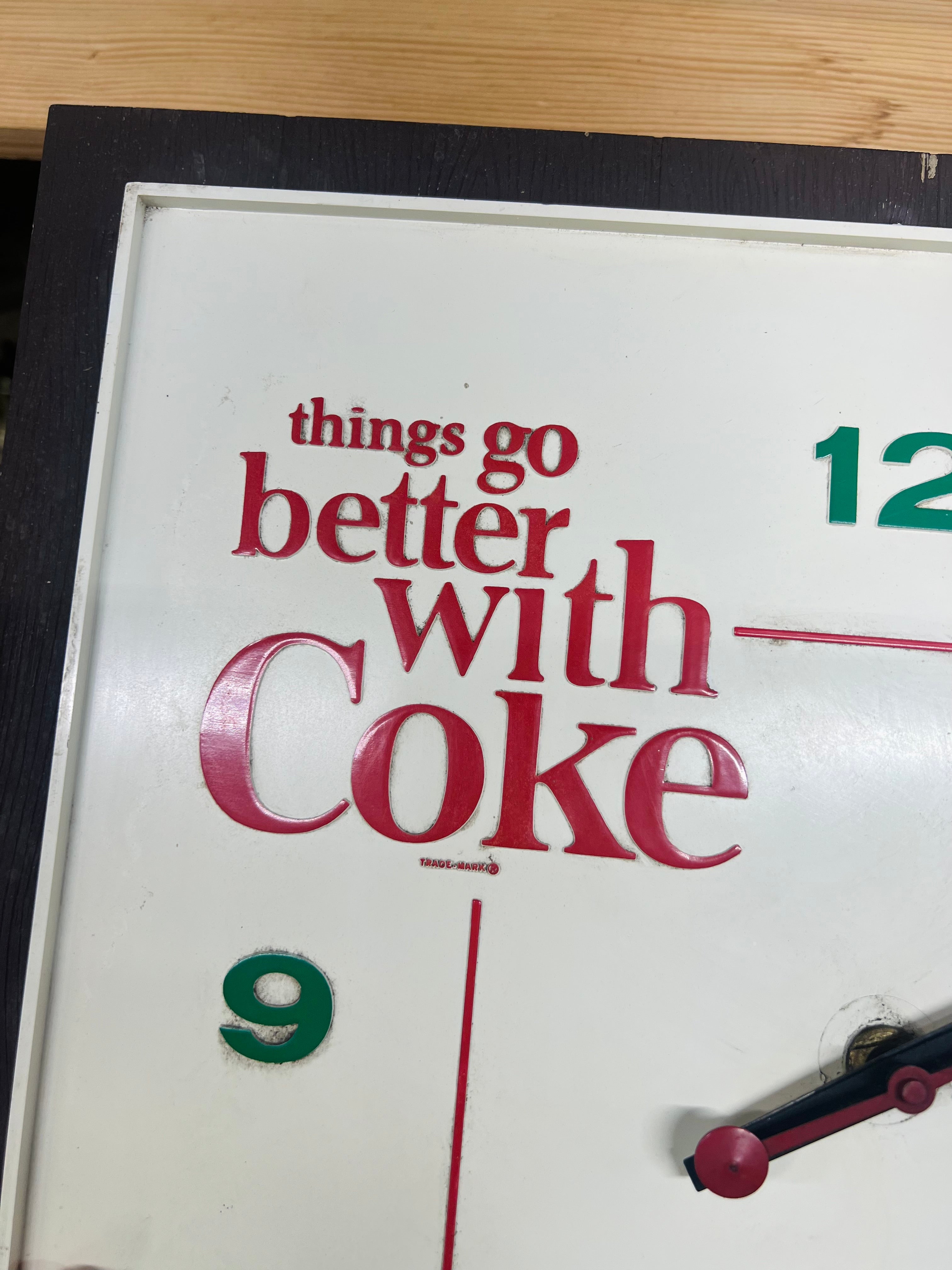 Vintage 1960s Coca-Cola Things Go Better with Coke Working discount Electric Clock