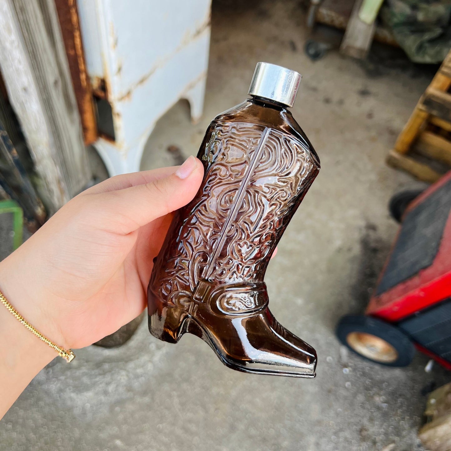 Vintage Avon Wild Country After Shave Cowboy Boot Bottle