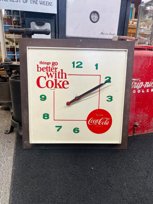 Vintage Coca Cola Things Go Better with Coke Wall Clock