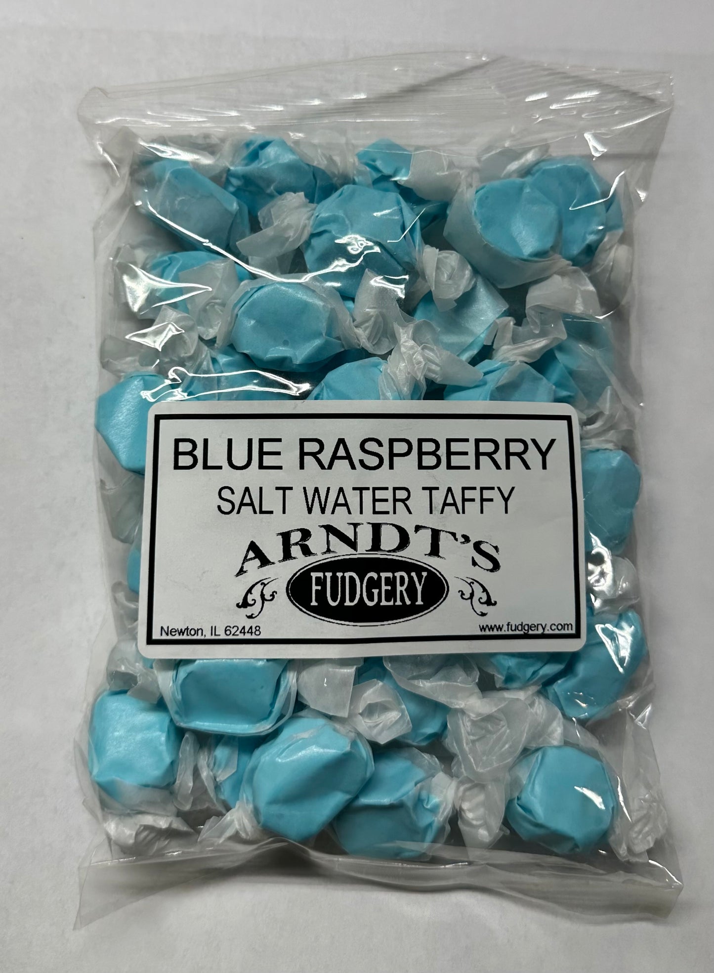 Arndt's Fudgery Blue Raspberry Salt Water Taffy