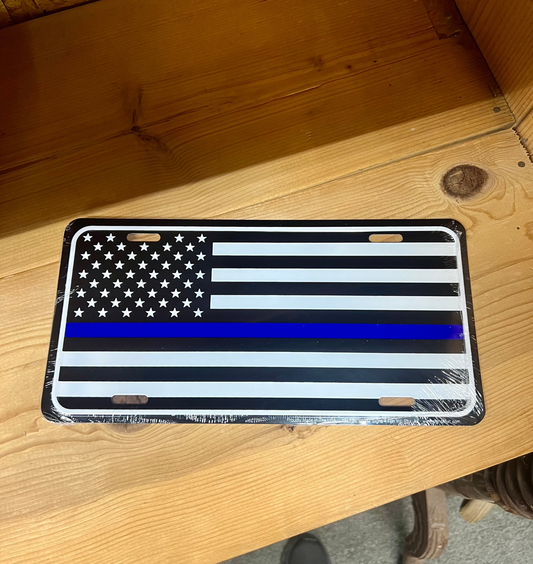 Thin Blue Line License Plate