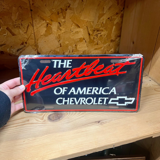 Chevy Heartbeat License Plate