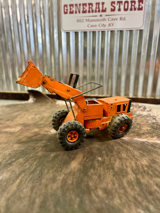 Vintage Tonka Metal Front End Loader - Orange