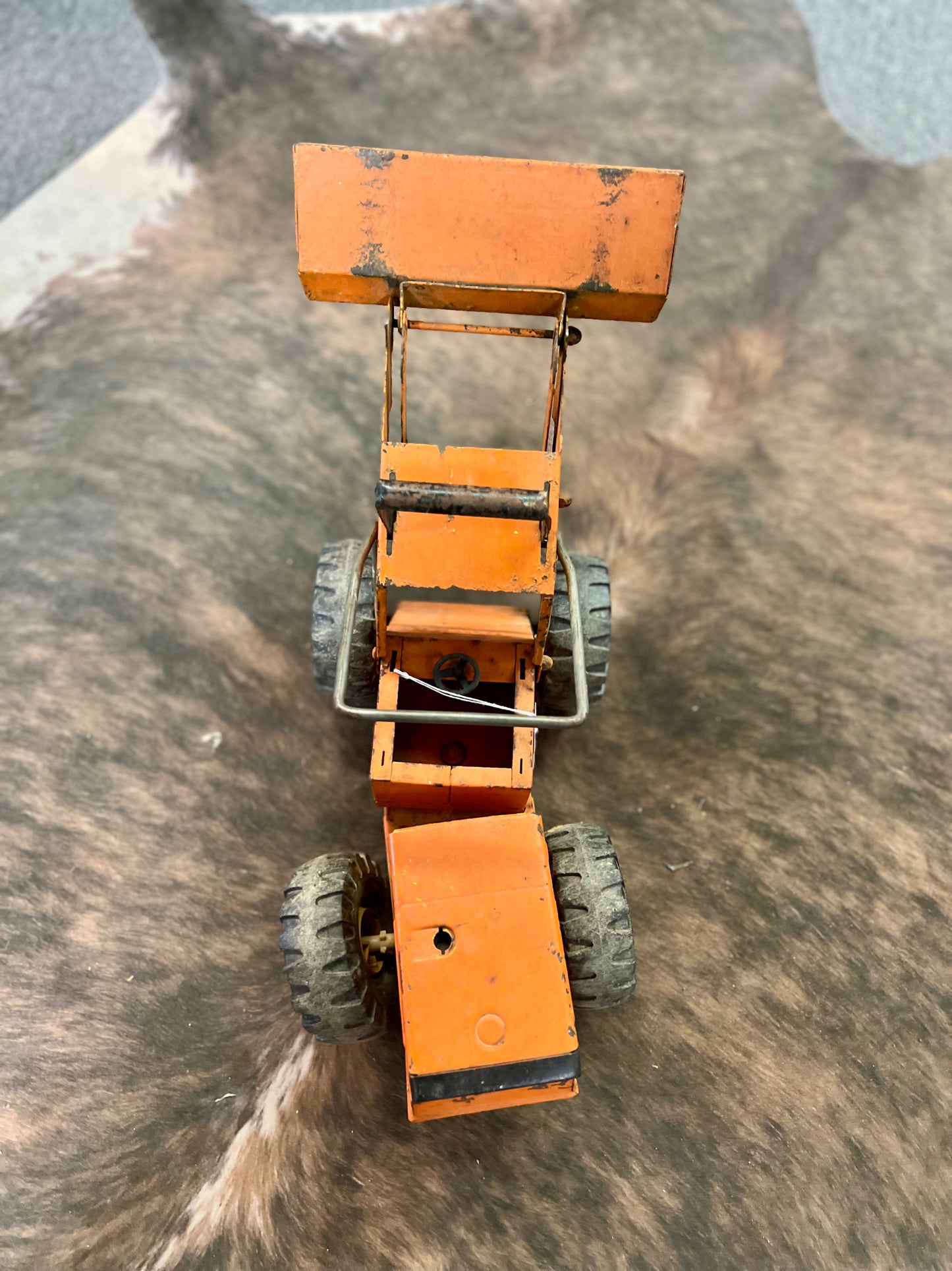 Vintage Tonka Metal Front End Loader - Orange
