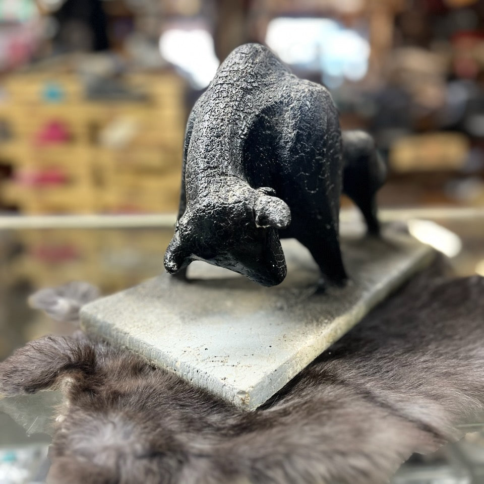 Fighting Bull Bookend