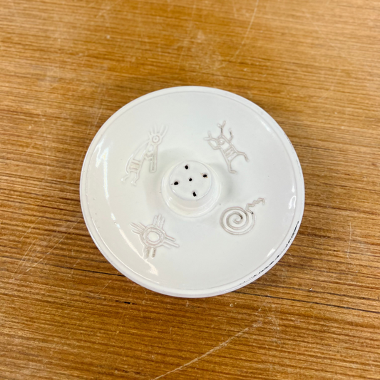 Clay AIRS Incense Burner with Tribal Design