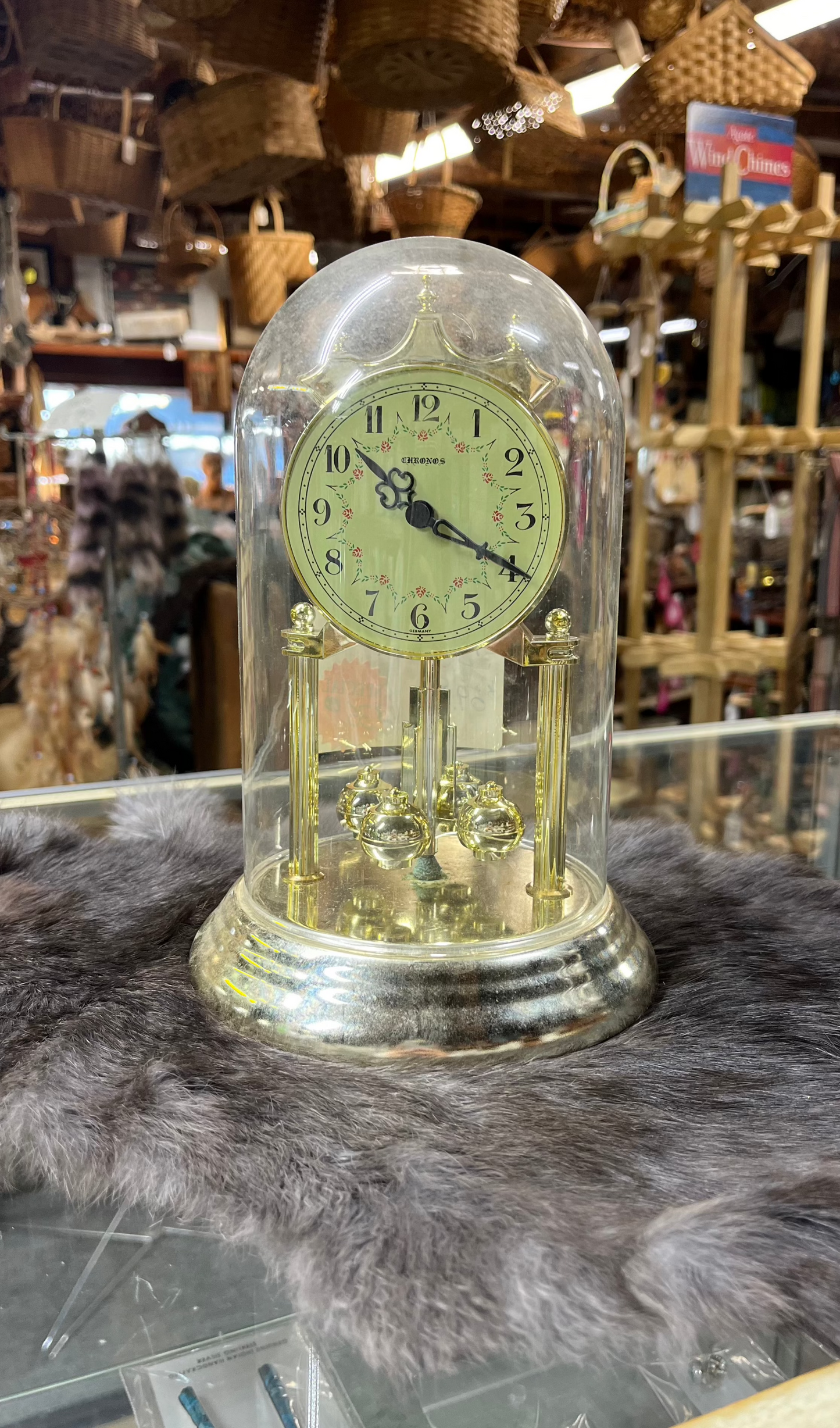 Chronos Germany Glass Dome Clock