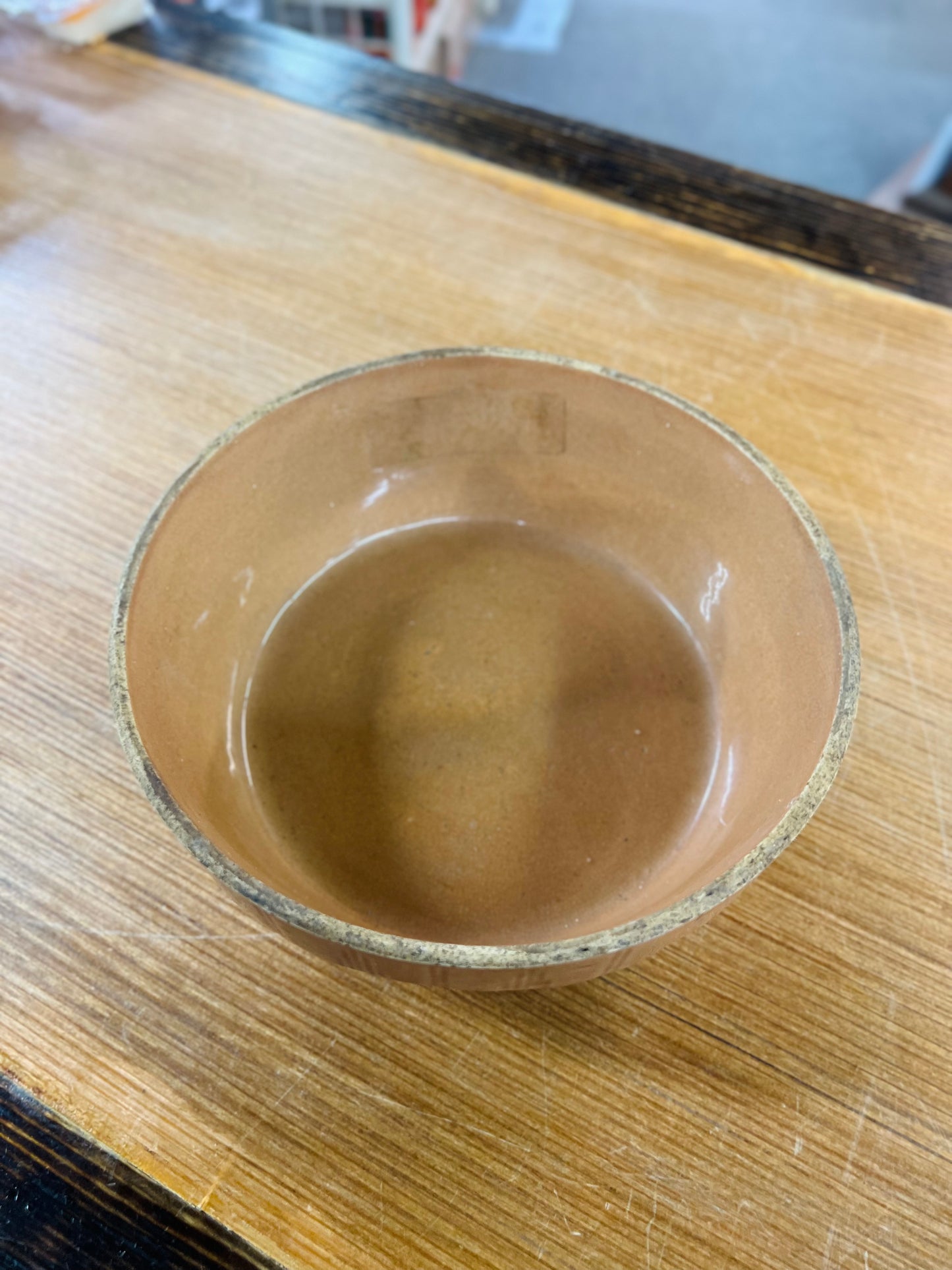 Yellow Ware Pottery Moon and Stars Bowl - No Chips or Cracks