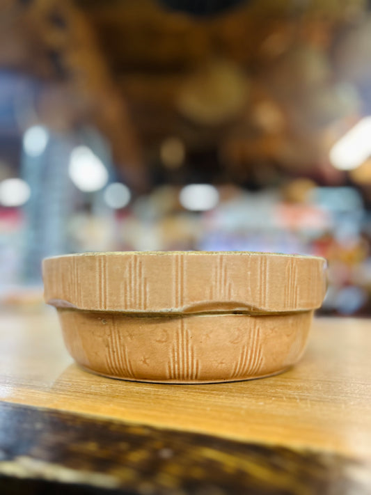 Yellow Ware Pottery Moon and Stars Bowl - No Chips or Cracks