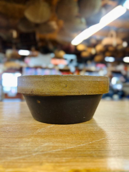 VERY Old Antique Two Tone Stoneware Bowl