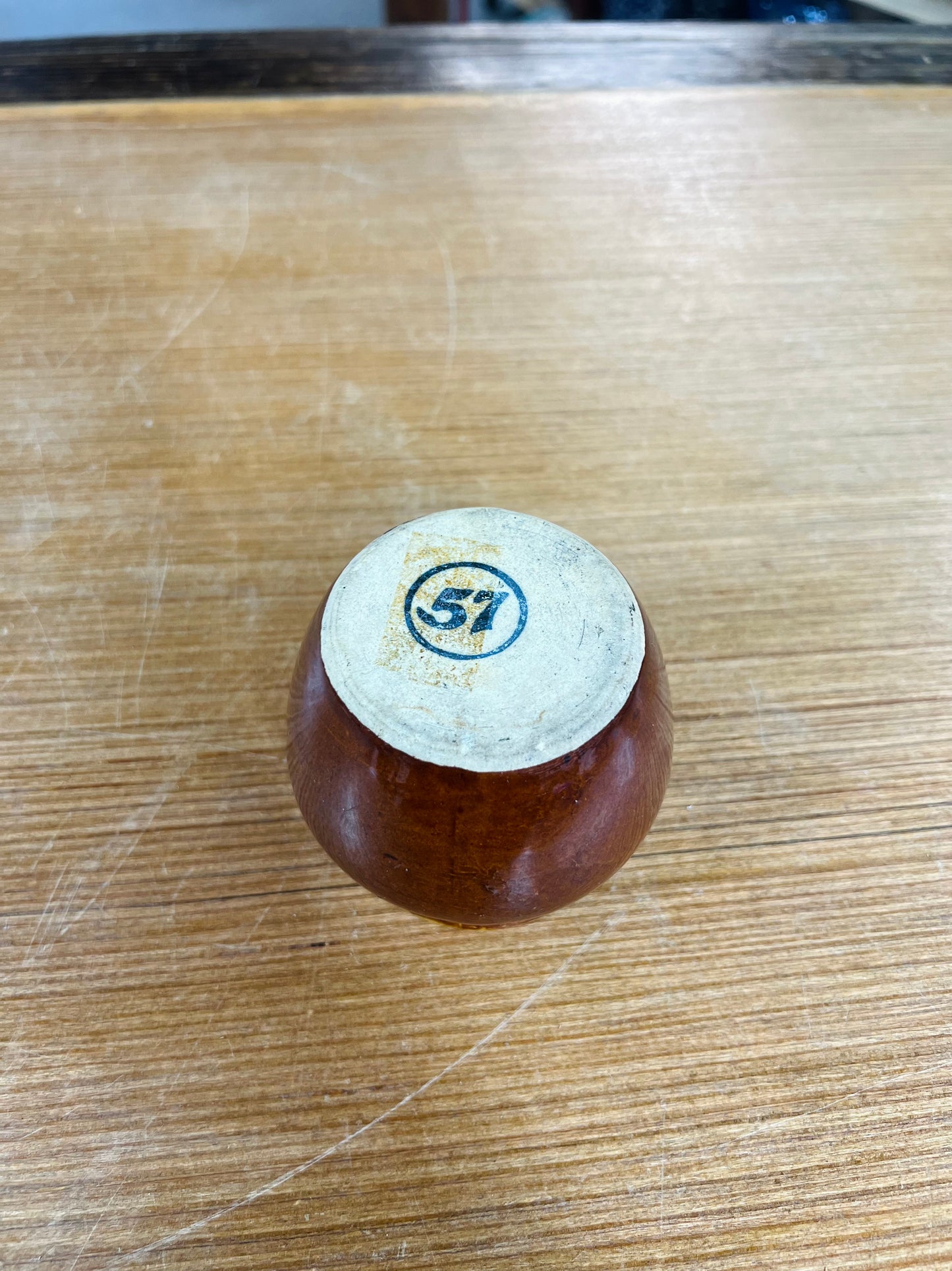 Vintage HEINZ 57 Mustard Crock Stoneware Bean Pot