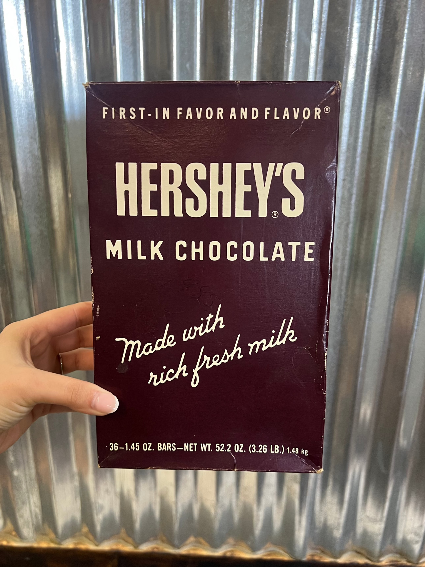 Vintage Hershey's 36 Bars Box with Lid