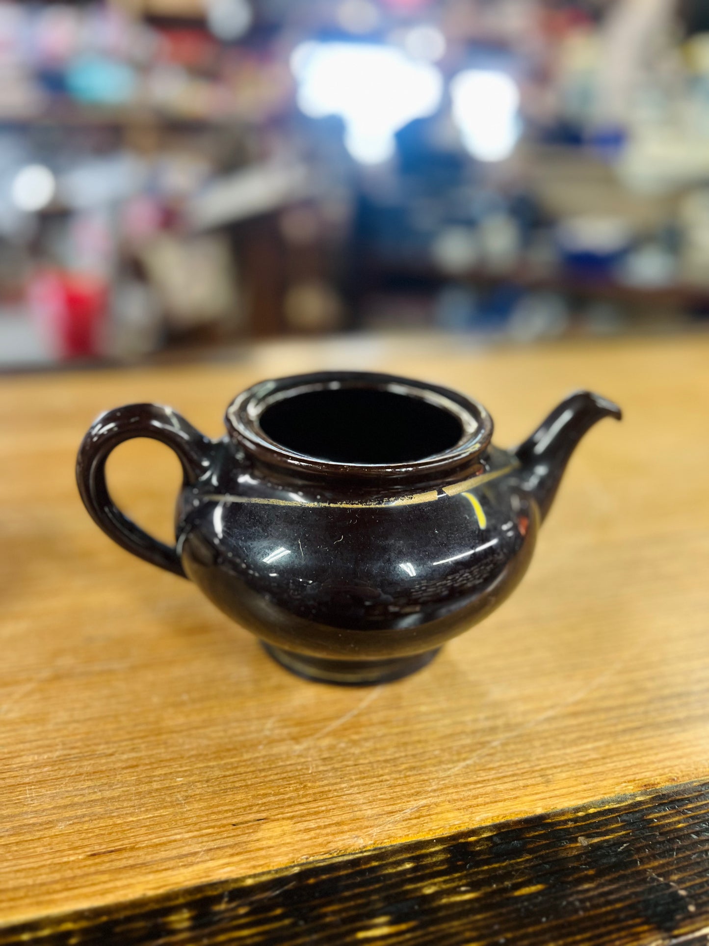 Vintage Royal Canadian Art Pottery Hamilton Canada Royal Dripless Brown Teapot