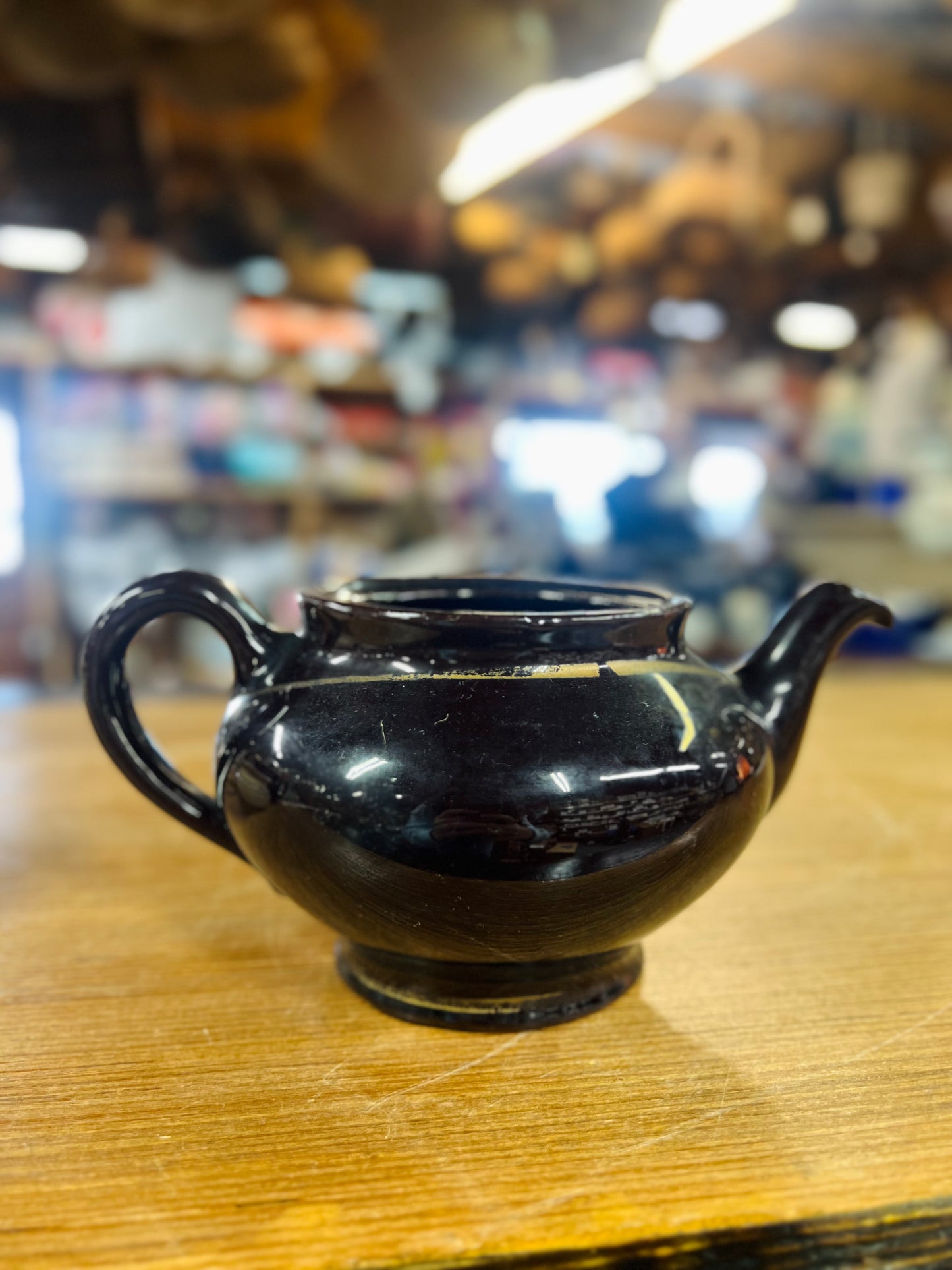 Vintage Royal Canadian Art Pottery Hamilton Canada Royal Dripless Brown Teapot