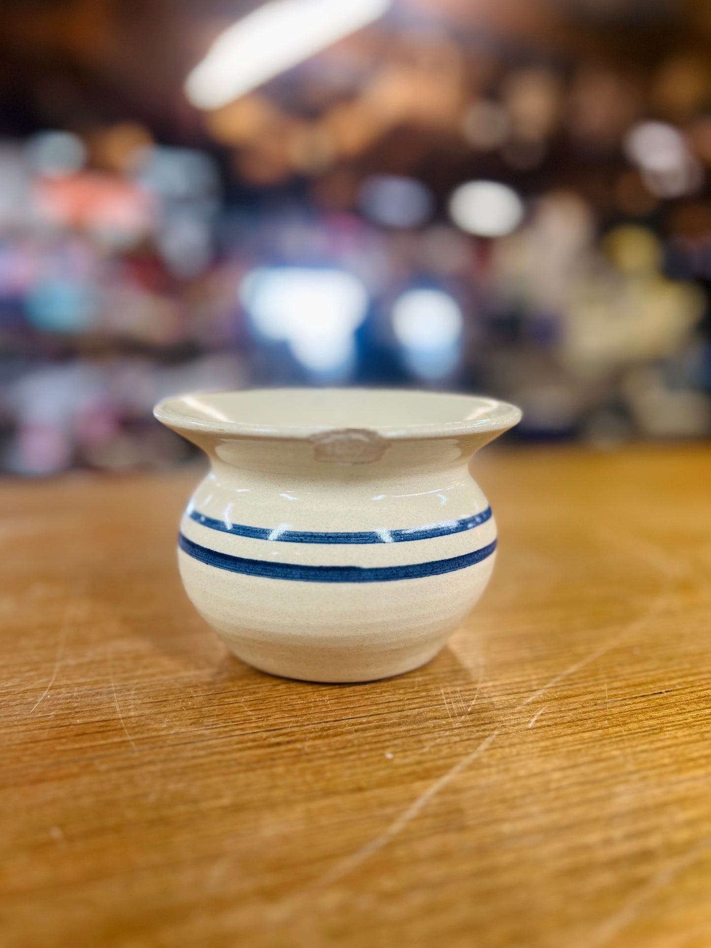 Vintage Miniature Stoneware Spittoon Paul Storie Pottery Co Marshall, Texas