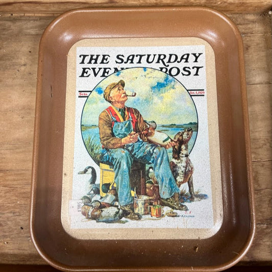 "The Saturday Evening Post" Vintage Metal Tray