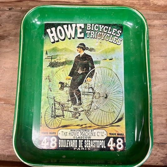 "Howe Bicycles And Tricycles" Vintage Metal Tray