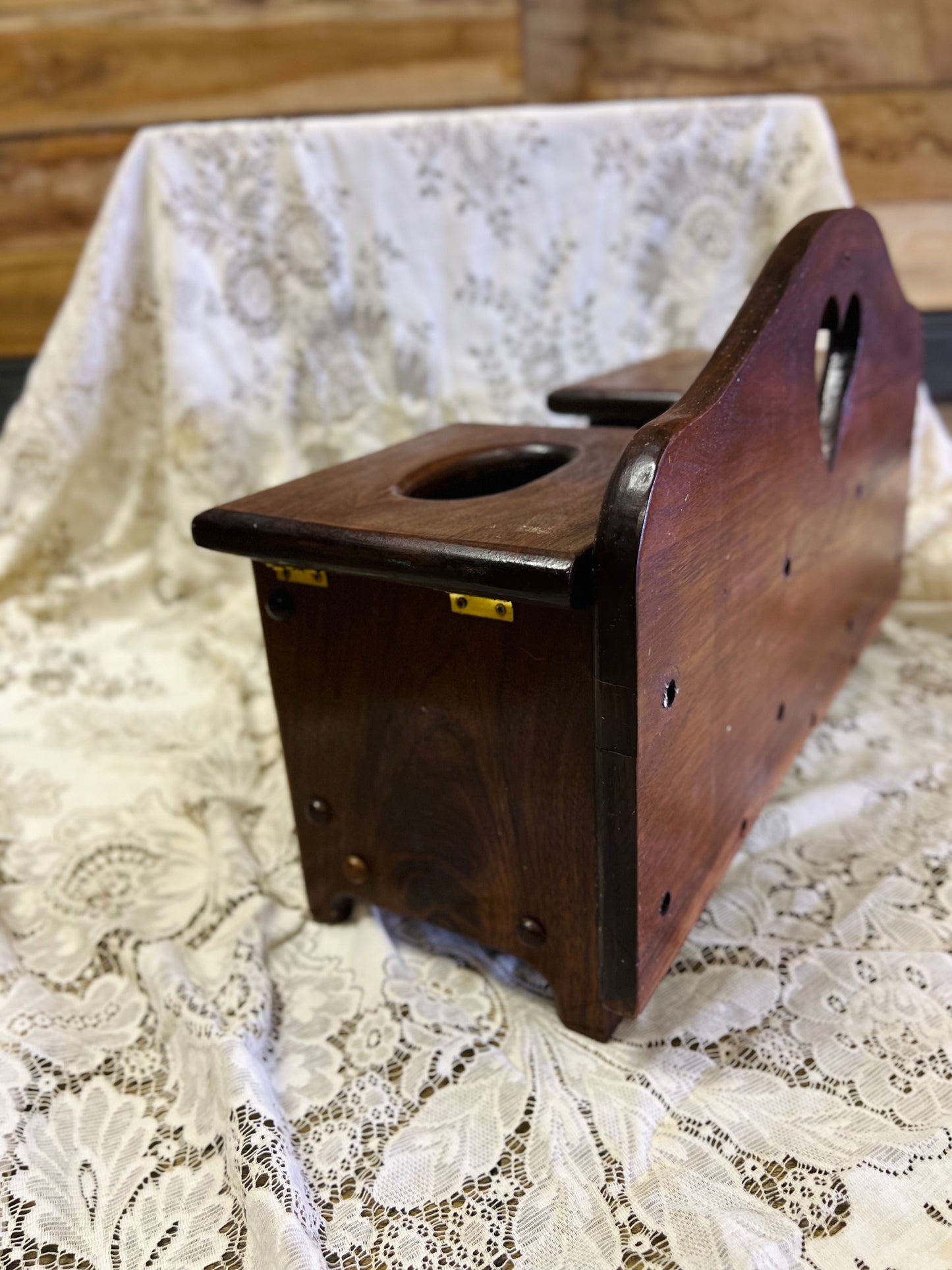 Vintage Country Hearts Wood Display