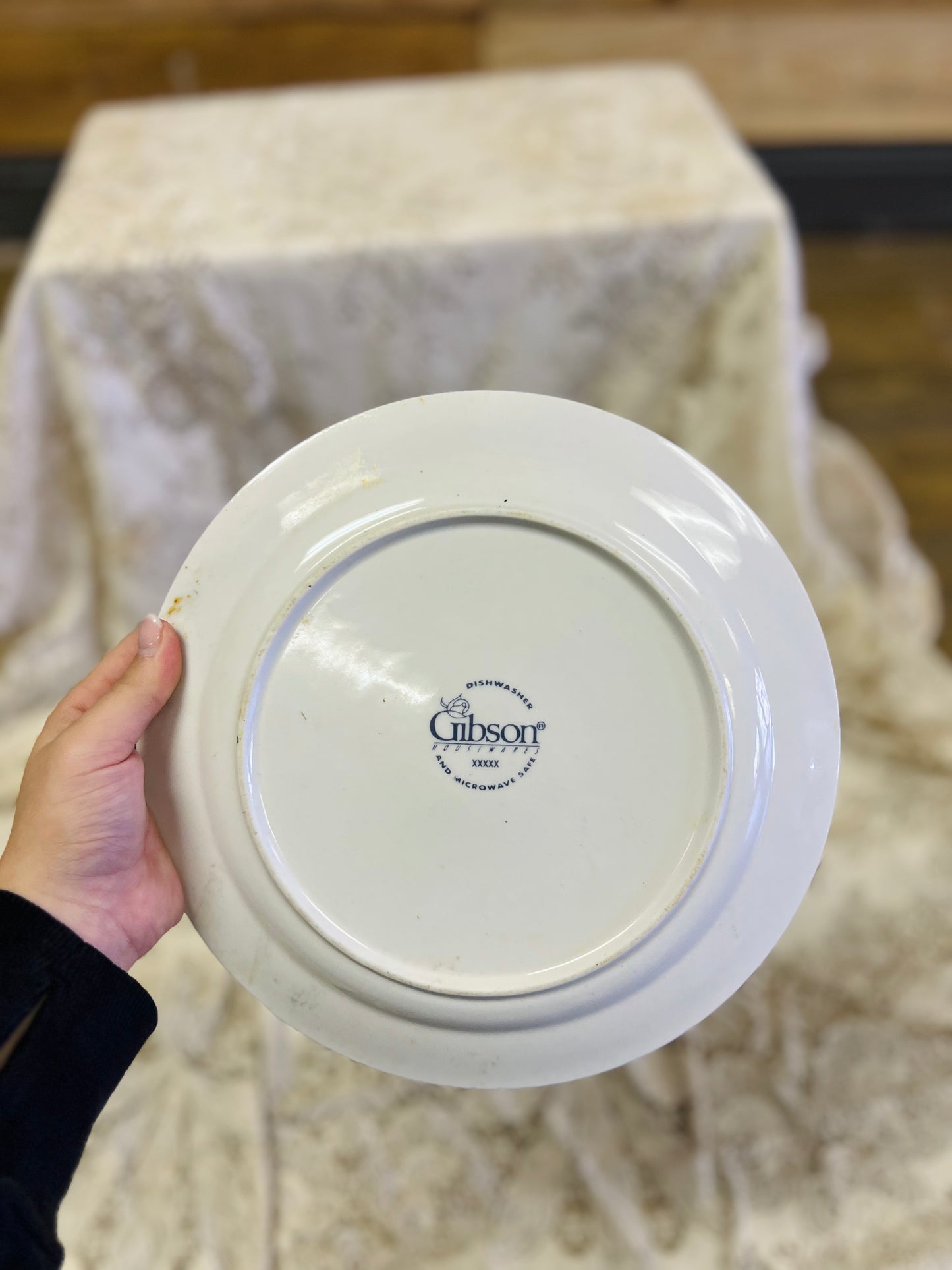 Vintage Gibson Houseware Barnyard Cow Dinner Plates - Set of 6