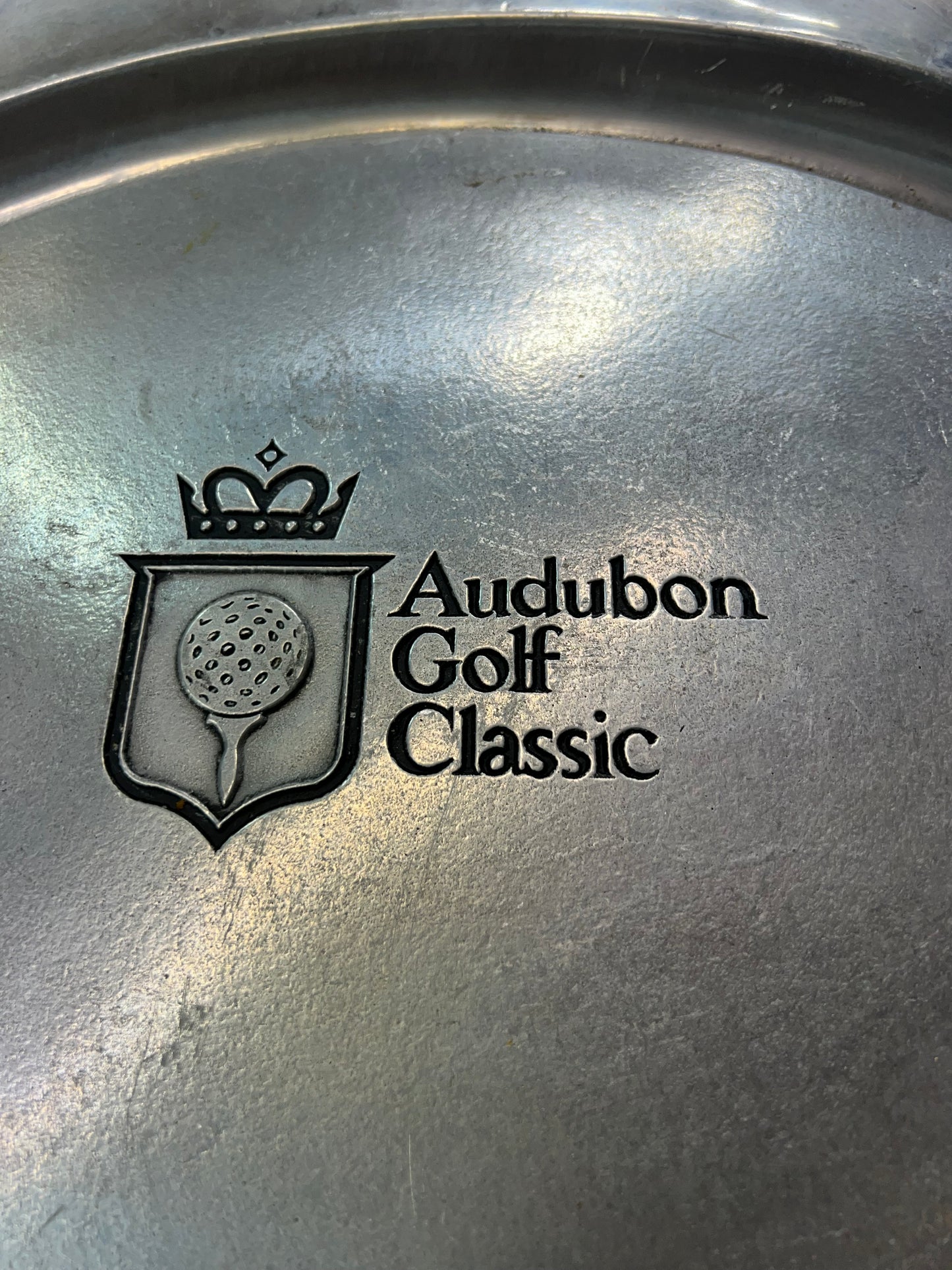 Pewter Audubon Golf Classic Platter
