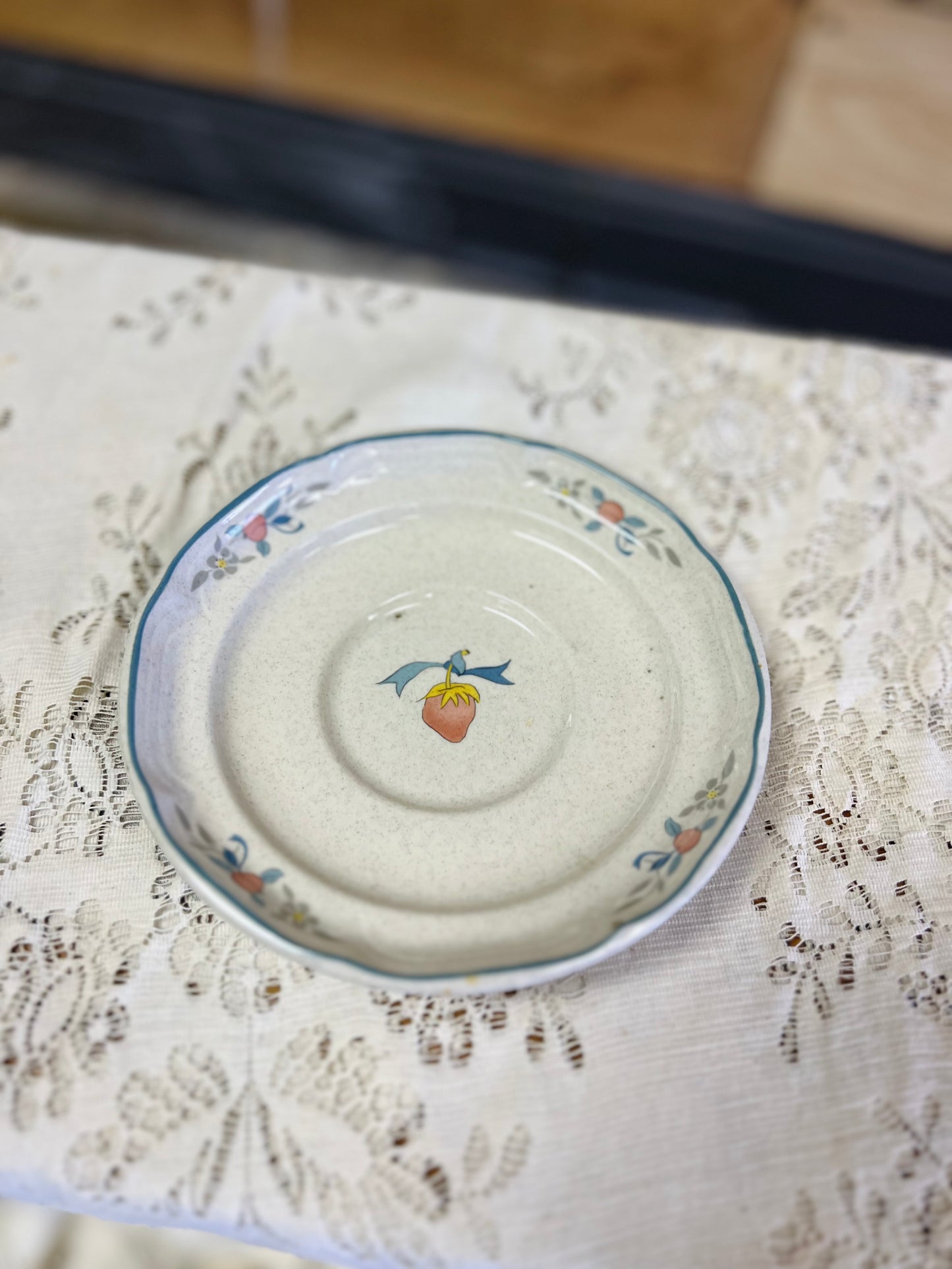 Vintage International Marmalade Geese Saucer Plates - Set of 6