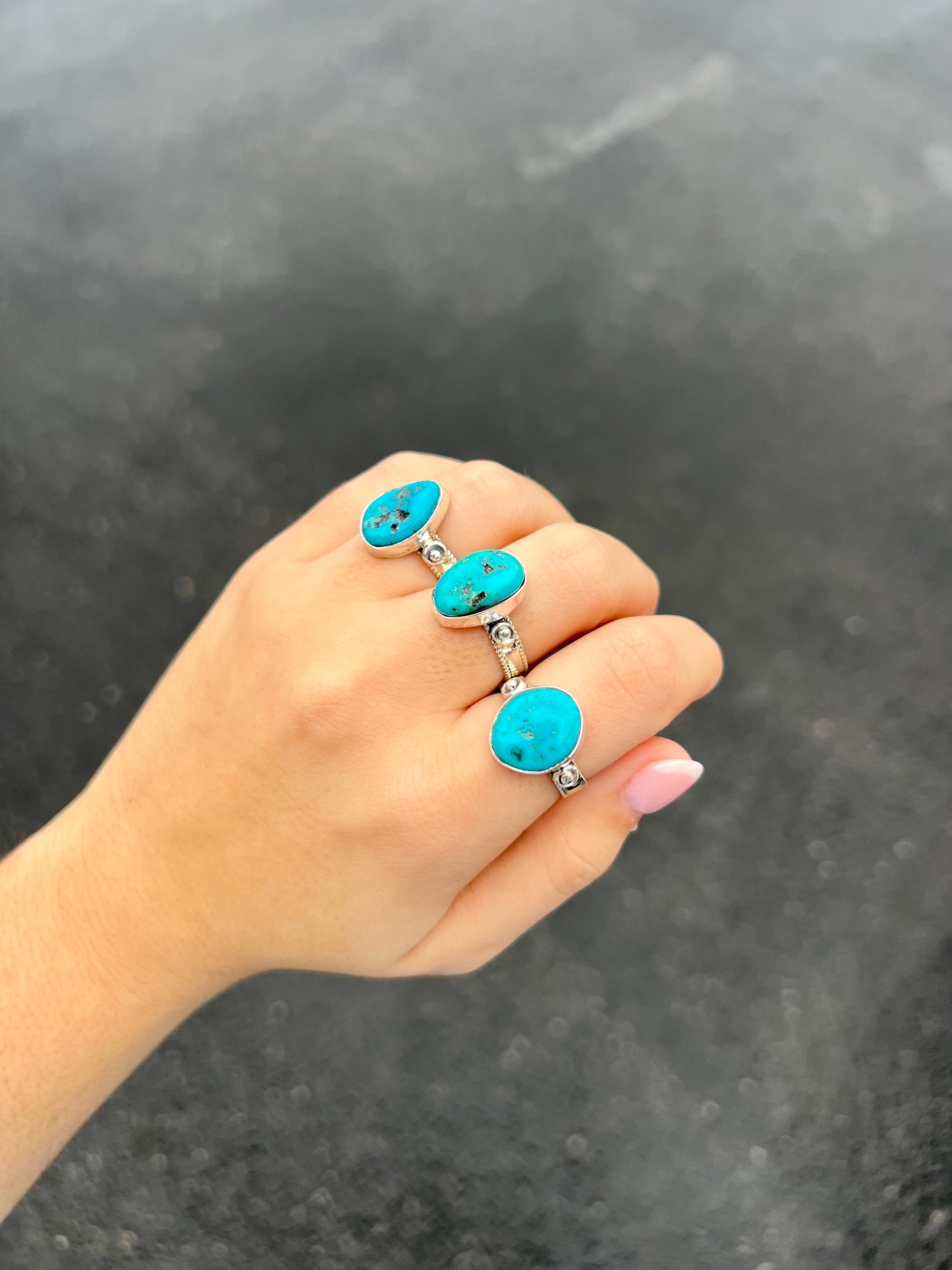 The Amarillo Authentic Turquoise Sterling Silver Ring