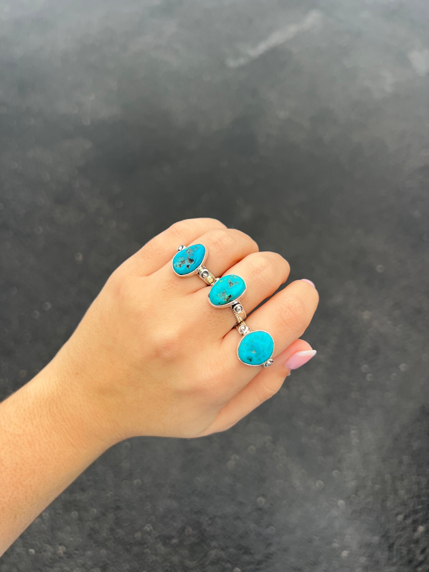The Amarillo Authentic Turquoise Sterling Silver Ring