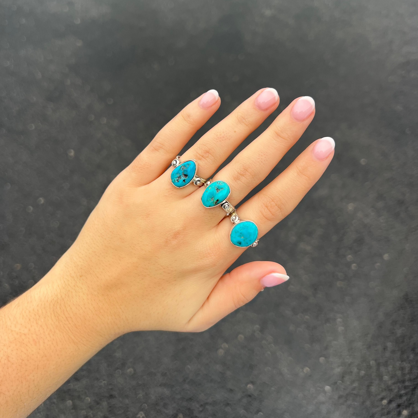 The Amarillo Authentic Turquoise Sterling Silver Ring