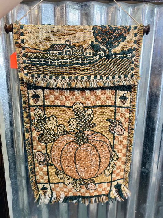 Pumpkin Fall Harvest Tapestry Decor
