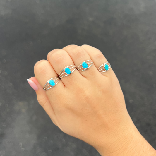 Lil Oval Turquoise Ring