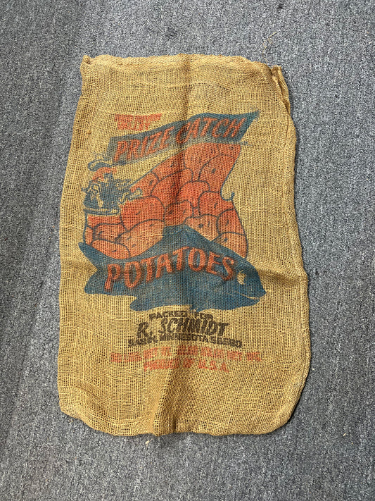 Prize Catch Potatoes Burlap Sack