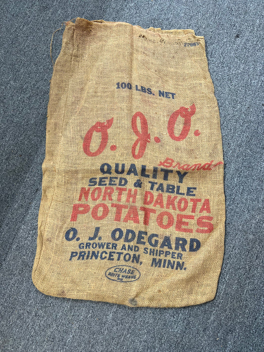 O.J.O. Table and & Seed Potatoes 100 Lb. Burlap Bag Sack