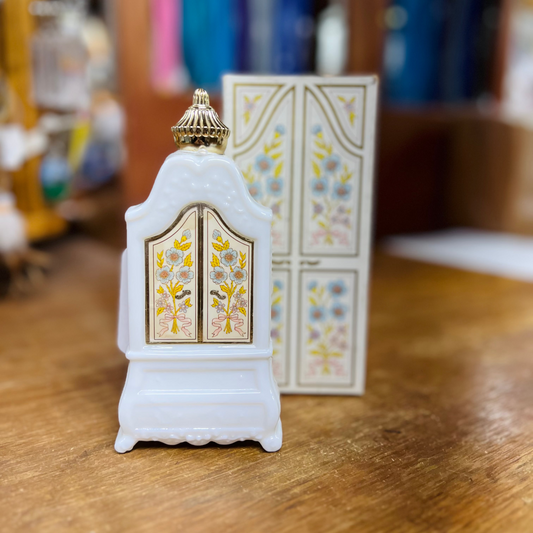 Vintage Avon Armoire Decanter Field Flowers with Box