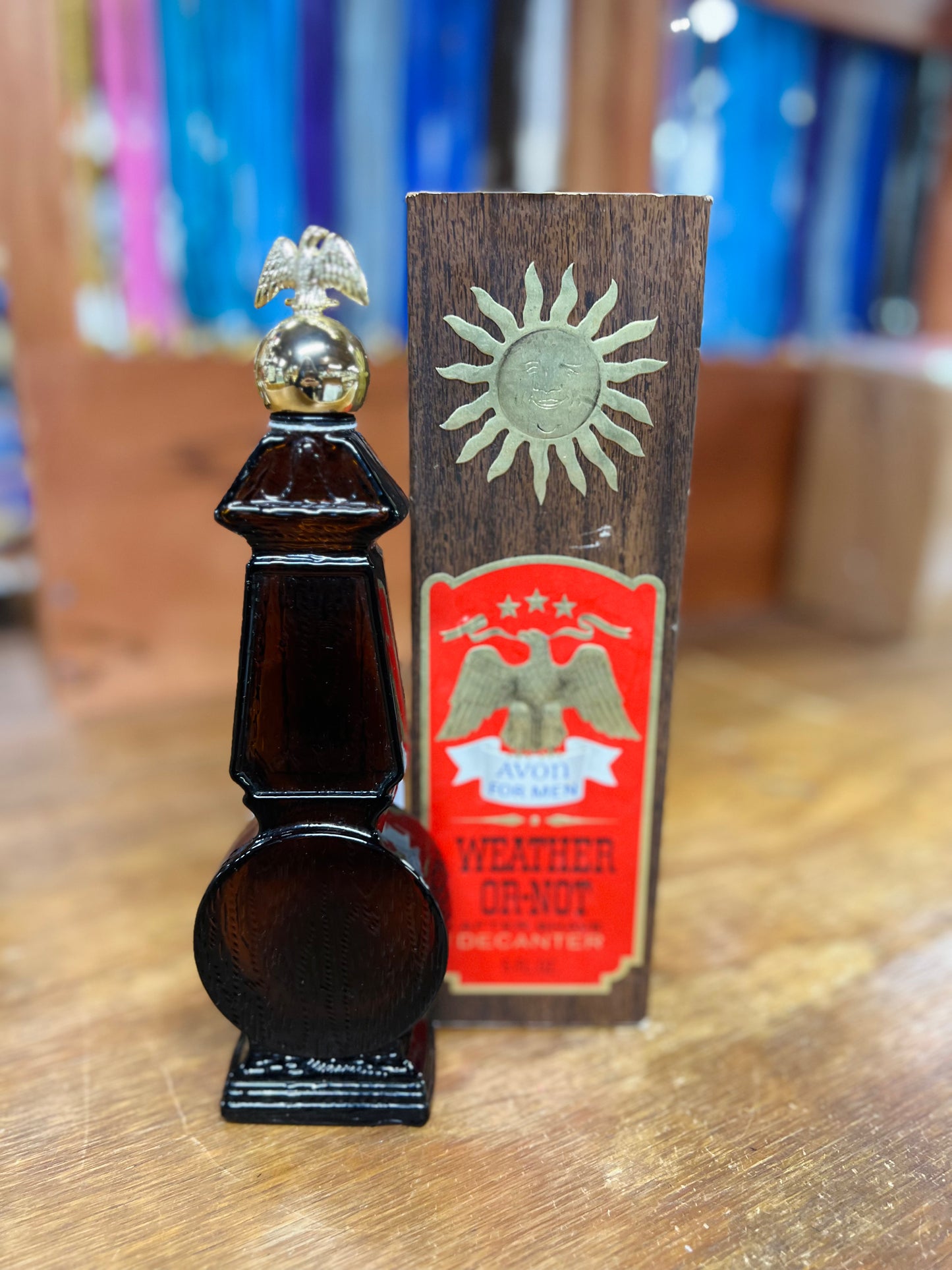 Vintage Avon Weather or Not Thermometer Decanter - Full w/ Box