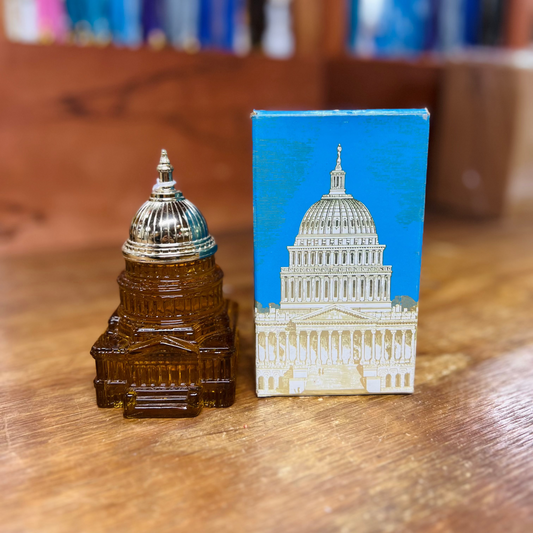 Vintage Avon The Capitol Full Decanter w/ Box