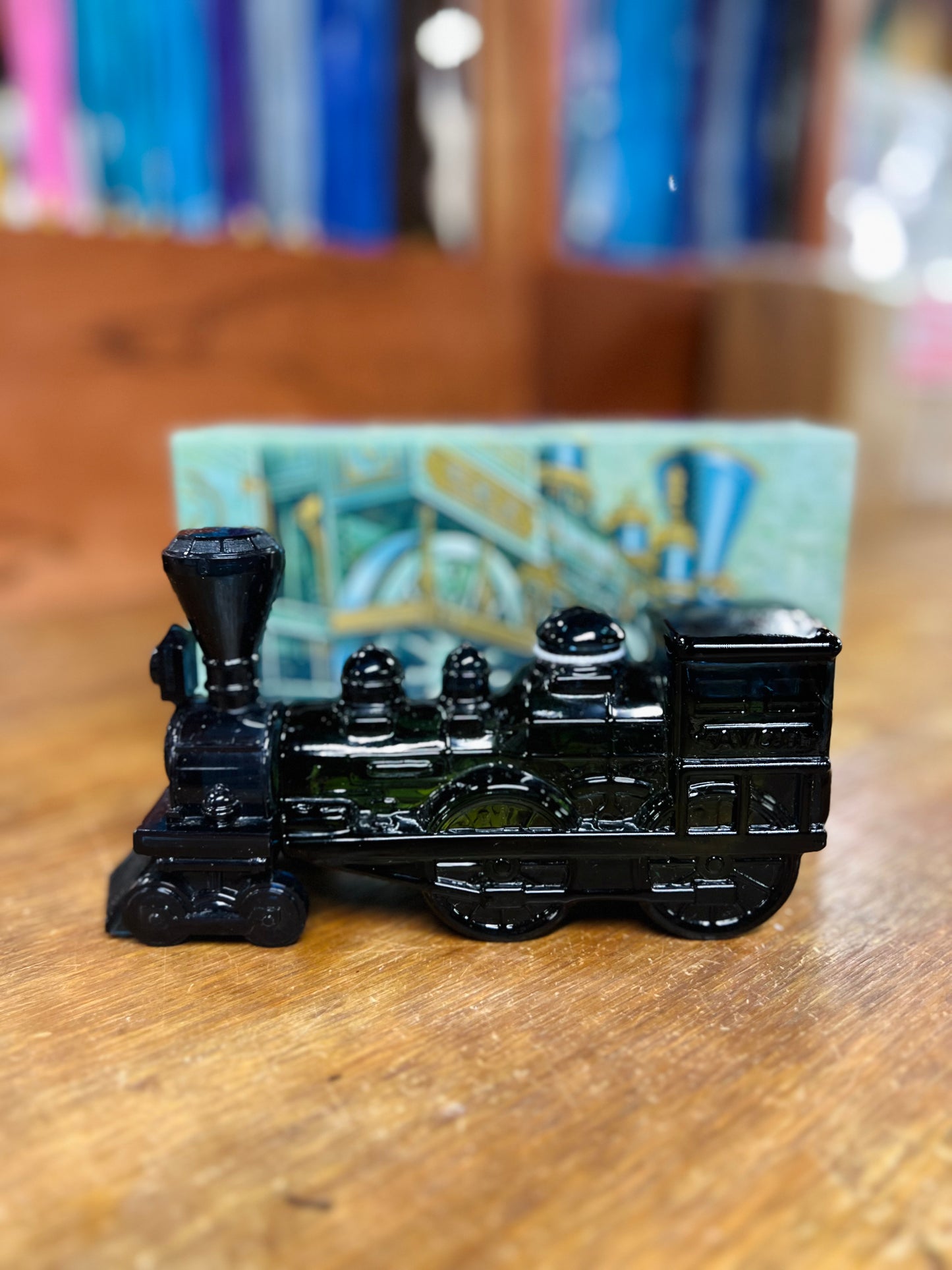 Vintage Avon 1970's Train Locomotive "The General" 440 Full Decanter w/box