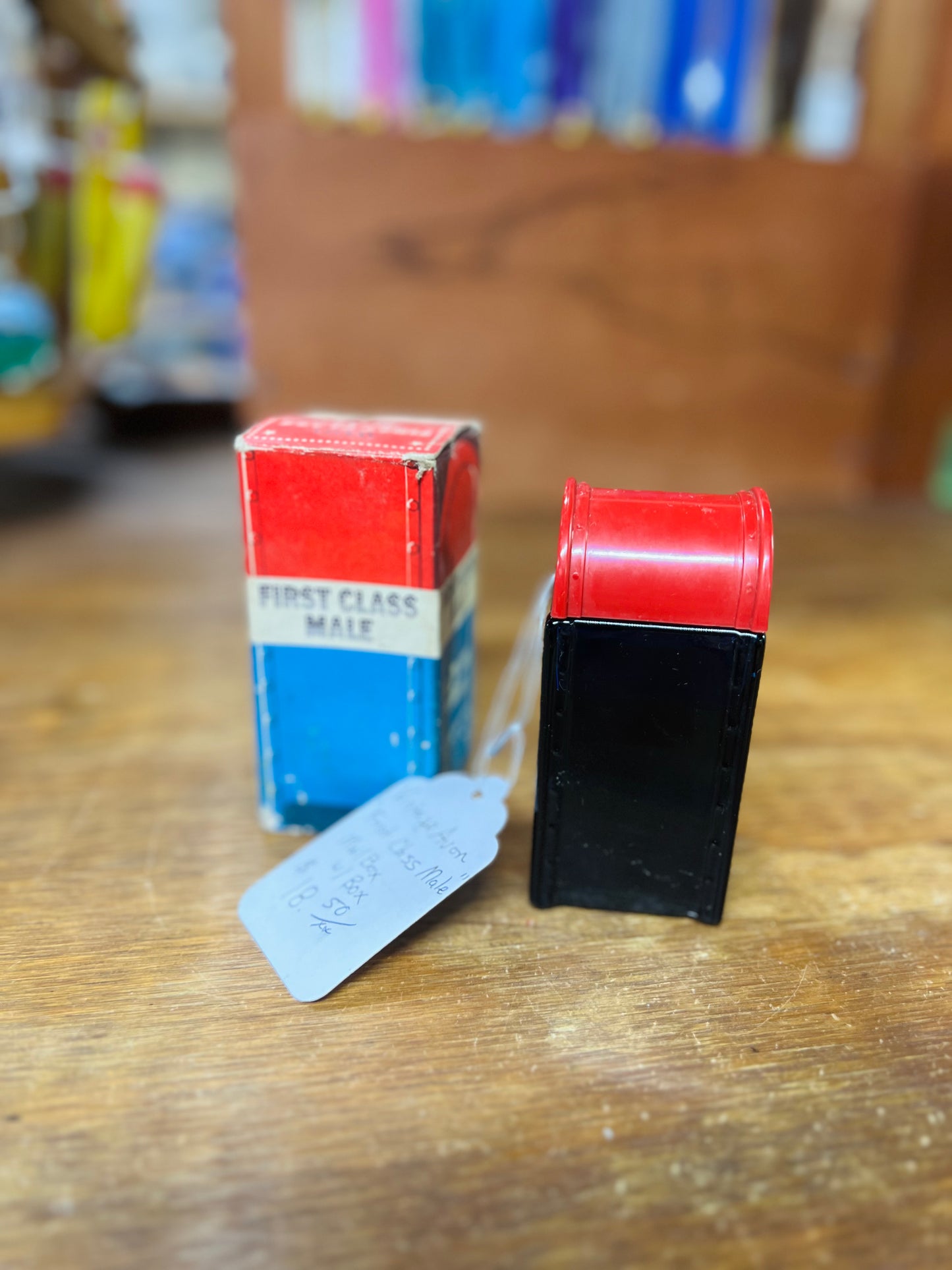 Vintage Avon "First Class Male" Mailbox w/Box